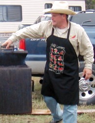 Paul Hartmann cooks...