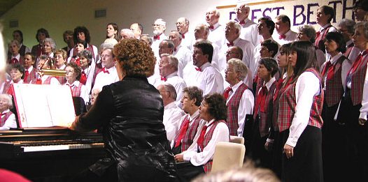 The Wimberley Community Chorus in a previous concert