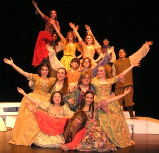 Wimberley High School Cast of The Beggar's Opera...click for larger photo