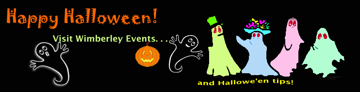 Happy Halloween in Wimberley, Texas! Safe Hallowe'en Choices for Kids