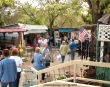 Wimberley Market Day shopping crowd