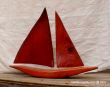 Redwood sailboat - woodworking