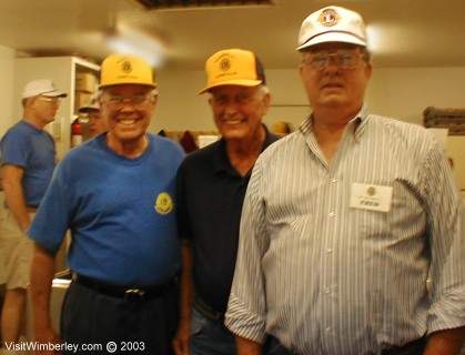 Friendly Lions help with cool drinks at the concession stand