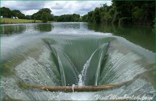 The Blanco River, when water is in abundance, Blanco-Texas